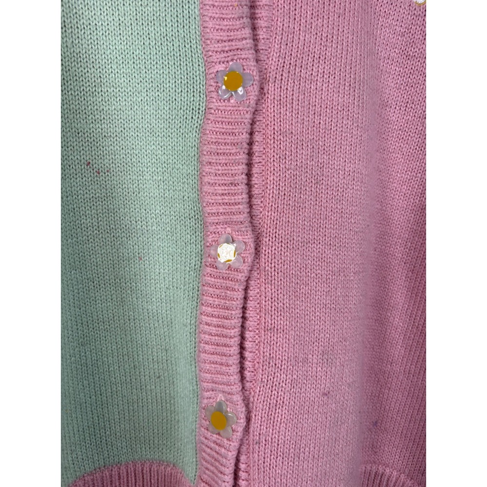 Disney Mickey Mouse And Friends Spring Pastel Girls Cardigan Plus Size 0 - Picture 6 of 11